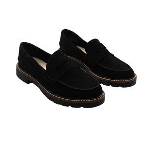 Anne Klein Elia Lug Sole Loafers - Black
